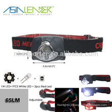 1W LED On-1 White LED On - 2 Red LED On- 2 Red LED Flash Lamp Head Light